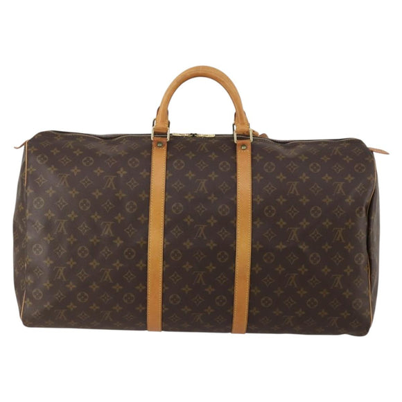 LOUIS VUITTON Monogram Keepall 60 Boston Bag M41422 LV Auth am12081A