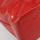 LOUIS VUITTON Monogram Vernis Reade MM Hand Bag Red Rouge M91086 Auth am12088V-15