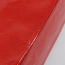 LOUIS VUITTON Monogram Vernis Reade MM Hand Bag Red Rouge M91086 Auth am12088V-9