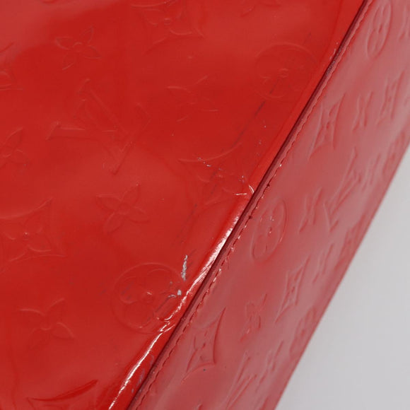 LOUIS VUITTON Monogram Vernis Reade MM Hand Bag Red Rouge M91086 Auth am12088V
