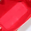 LOUIS VUITTON Monogram Vernis Reade MM Hand Bag Red Rouge M91086 Auth am12088V-10
