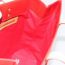 LOUIS VUITTON Monogram Vernis Reade MM Hand Bag Red Rouge M91086 Auth am12088V-20