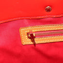 LOUIS VUITTON Monogram Vernis Reade MM Hand Bag Red Rouge M91086 Auth am12088V-22