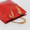 LOUIS VUITTON Monogram Vernis Reade MM Hand Bag Red Rouge M91086 Auth am12088V-6