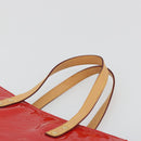 LOUIS VUITTON Monogram Vernis Reade MM Hand Bag Red Rouge M91086 Auth am12088V-14