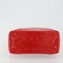 LOUIS VUITTON Monogram Vernis Reade MM Hand Bag Red Rouge M91086 Auth am12088V-5