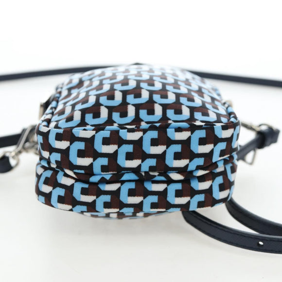 PRADA Mini Shoulder Bag Nylon Blue Silver 1N1860 Auth am12089V
