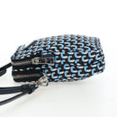PRADA Mini Shoulder Bag Nylon Blue Silver 1N1860 Auth am12089V-3