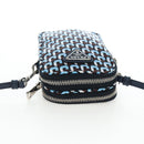 PRADA Mini Shoulder Bag Nylon Blue Silver 1N1860 Auth am12089V-6