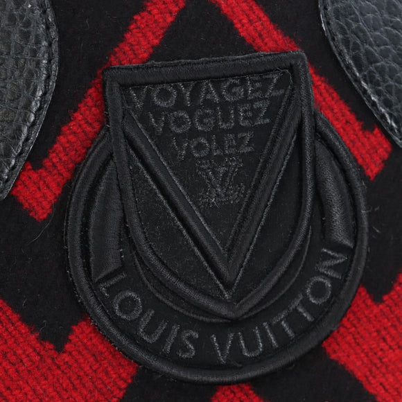 LOUIS VUITTON Covervale Hand Bag Wool Red M95241 LV Auth am12090SAV