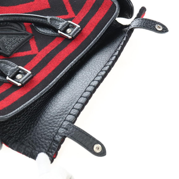 LOUIS VUITTON Covervale Hand Bag Wool Red M95241 LV Auth am12090SAV