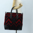 LOUIS VUITTON Covervale Hand Bag Wool Red M95241 LV Auth am12090SAV-27