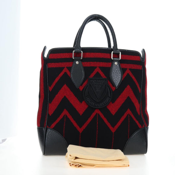 LOUIS VUITTON Covervale Hand Bag Wool Red M95241 LV Auth am12090SAV