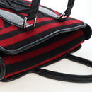 LOUIS VUITTON Covervale Hand Bag Wool Red M95241 LV Auth am12090SAV-6