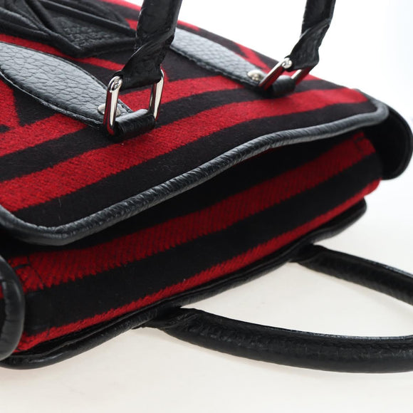LOUIS VUITTON Covervale Hand Bag Wool Red M95241 LV Auth am12090SAV