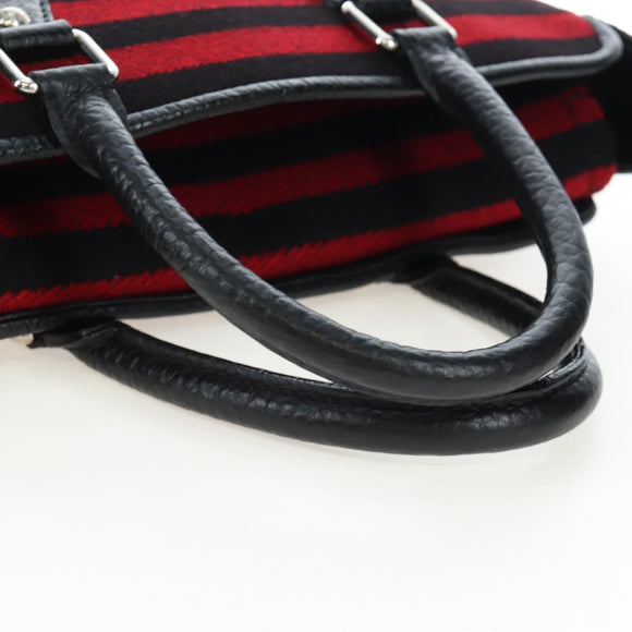 LOUIS VUITTON Covervale Hand Bag Wool Red M95241 LV Auth am12090SAV