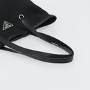 PRADA Tote Bag Nylon Black Silver Auth am12091A-7