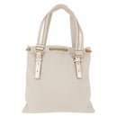 SAINT LAURENT Kahala Tote Bag Canvas Ivory Gold 123435 Auth am12092V-2
