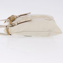 SAINT LAURENT Kahala Tote Bag Canvas Ivory Gold 123435 Auth am12092V-4