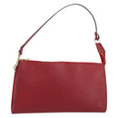 LOUIS VUITTON Epi Pochette Accessoires Pouch Red M52947 LV Auth am12093V-1