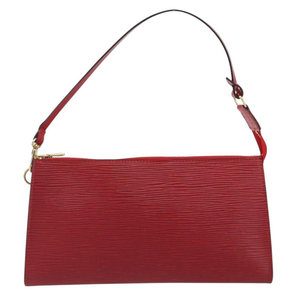 LOUIS VUITTON Epi Pochette Accessoires Pouch Red M52947 LV Auth am12093V