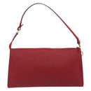 LOUIS VUITTON Epi Pochette Accessoires Pouch Red M52947 LV Auth am12093V-2