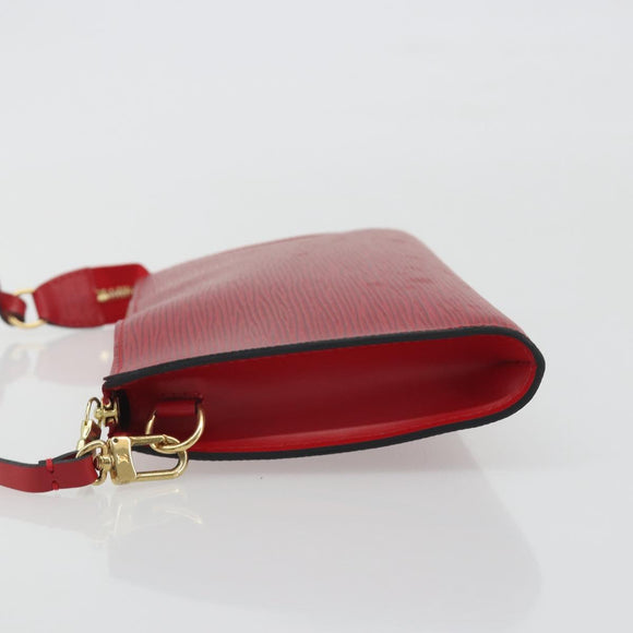 LOUIS VUITTON Epi Pochette Accessoires Pouch Red M52947 LV Auth am12093V