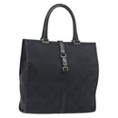 GUCCI GG Canvas Tote Bag Black Silver 002 1064 3444 Auth am12094V-1