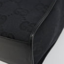 GUCCI GG Canvas Tote Bag Black Silver 002 1064 3444 Auth am12094V-14