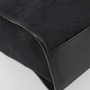 GUCCI GG Canvas Tote Bag Black Silver 002 1064 3444 Auth am12094V-15