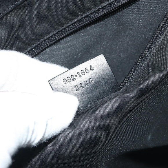 GUCCI GG Canvas Tote Bag Black Silver 002 1064 3444 Auth am12094V