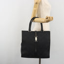GUCCI GG Canvas Tote Bag Black Silver 002 1064 3444 Auth am12094V-24