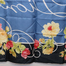 Christian Dior Floral Scarf Silk Black Blue Auth am12095M-20