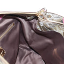 Salvatore Ferragamo Quill Hand Bag Leather 2way Multicolor Gold Auth am12096V-22