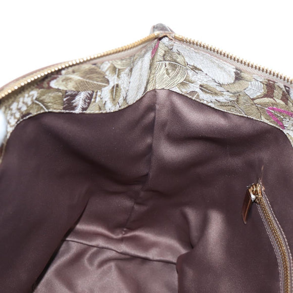 Salvatore Ferragamo Quill Hand Bag Leather 2way Multicolor Gold Auth am12096V