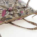Salvatore Ferragamo Quill Hand Bag Leather 2way Multicolor Gold Auth am12096V-6