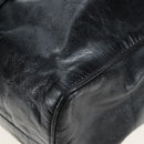 Miu Miu Hand Bag Leather 2way Black Gold Auth am12097SAV-16