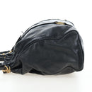 Miu Miu Hand Bag Leather 2way Black Gold Auth am12097SAV-3