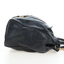 Miu Miu Hand Bag Leather 2way Black Gold Auth am12097SAV-4
