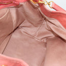 Miu Miu Hand Bag Leather 2way Pink Gold Auth am12098V-18