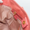 Miu Miu Hand Bag Leather 2way Pink Gold Auth am12098V-20