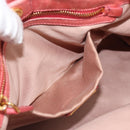 Miu Miu Hand Bag Leather 2way Pink Gold Auth am12098V-23