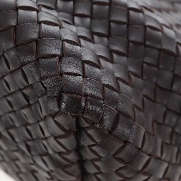 BOTTEGA VENETA INTRECCIATO Cabas PM Bag Leather Brown 141498 Auth am12100SAM