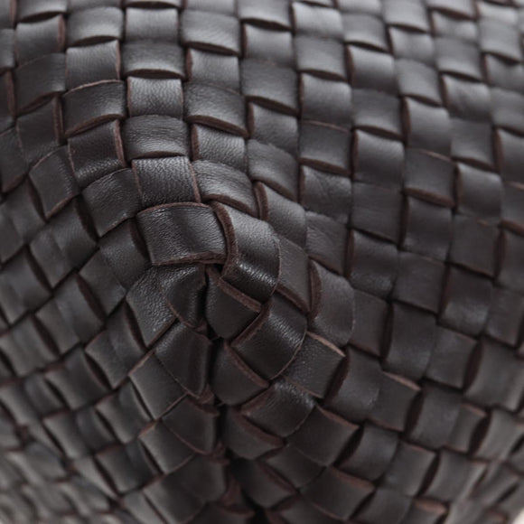 BOTTEGA VENETA INTRECCIATO Cabas PM Bag Leather Brown 141498 Auth am12100SAM