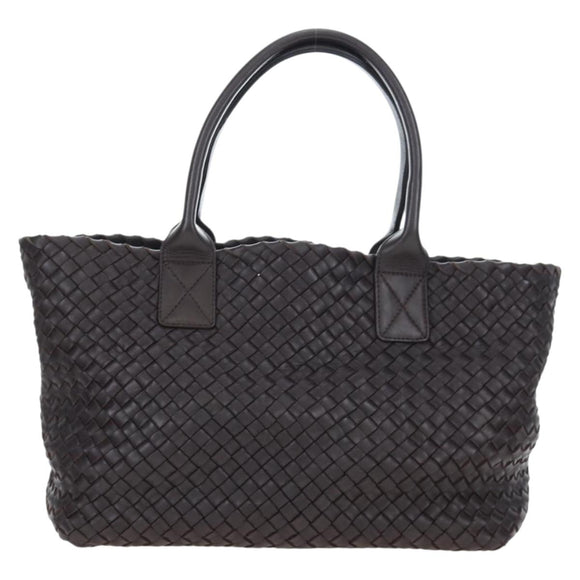 BOTTEGA VENETA INTRECCIATO Cabas PM Bag Leather Brown 141498 Auth am12100SAM