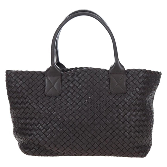 BOTTEGA VENETA INTRECCIATO Cabas PM Bag Leather Brown 141498 Auth am12100SAM
