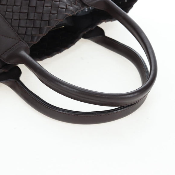 BOTTEGA VENETA INTRECCIATO Cabas PM Bag Leather Brown 141498 Auth am12100SAM