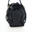Miu Miu Side Ribbon Tote Bag Leather Black Gold RR1312 Auth am12103SAM-3
