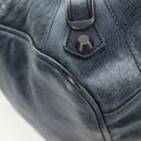 BALENCIAGA The Vero Hand Bag Leather 2way Navy 235216 Auth am12108SAM-16