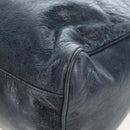 BALENCIAGA The Vero Hand Bag Leather 2way Navy 235216 Auth am12108SAM-19
